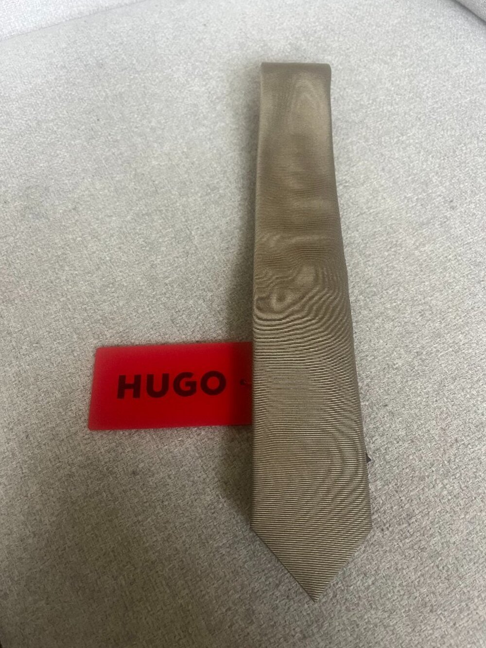 Men's Tie.  Brand: HUGO BOSS. CHAMPAGNE colour.  NEW.  Retail:$99+tax.